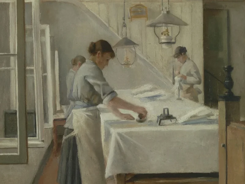 1864-Karl Meunier - Le stiratrici